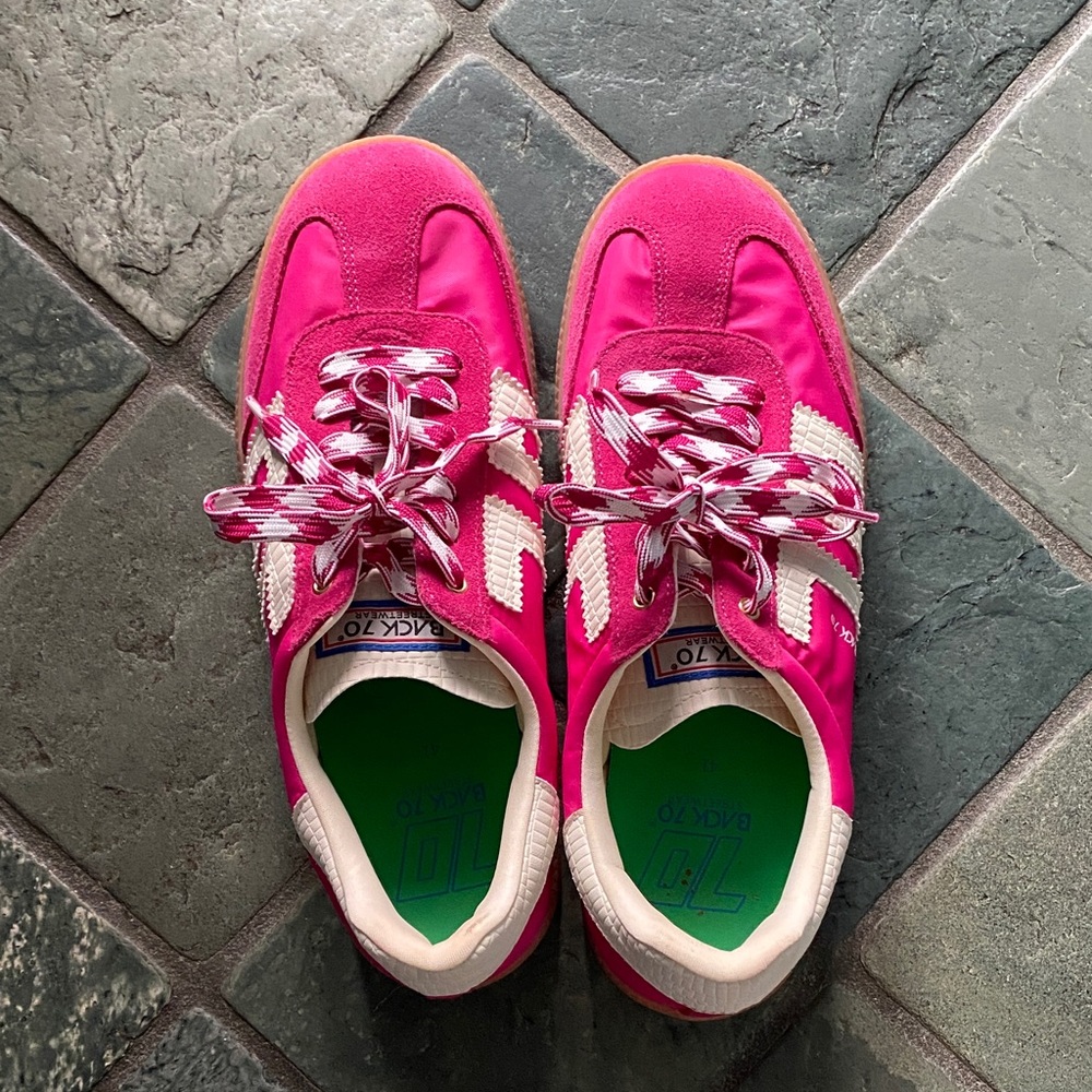 Women's Hot Pink Fashion Sneakers